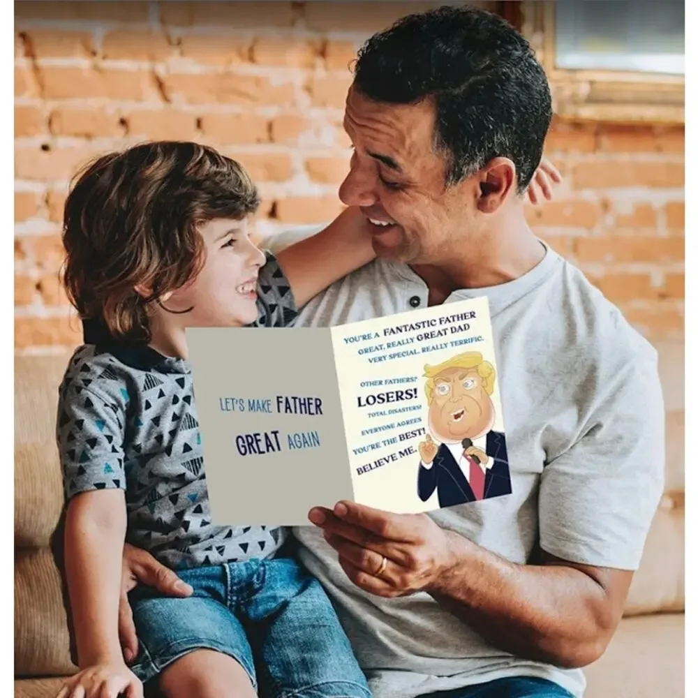 Funny Birthday Father's Day Card Gift with Envelope 5x7 Trump Themed Card b29